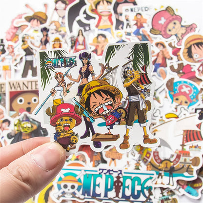 50PCS New One Piece Personality Trend Graffiti Stationery Mobile Phone Shell Decorative Sticker Suitcase Sticker