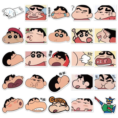 50PCS Popular Anime Graffiti Stickers Cartoon Waterproof Stickers Skateboard Luggage Decorative Stickers