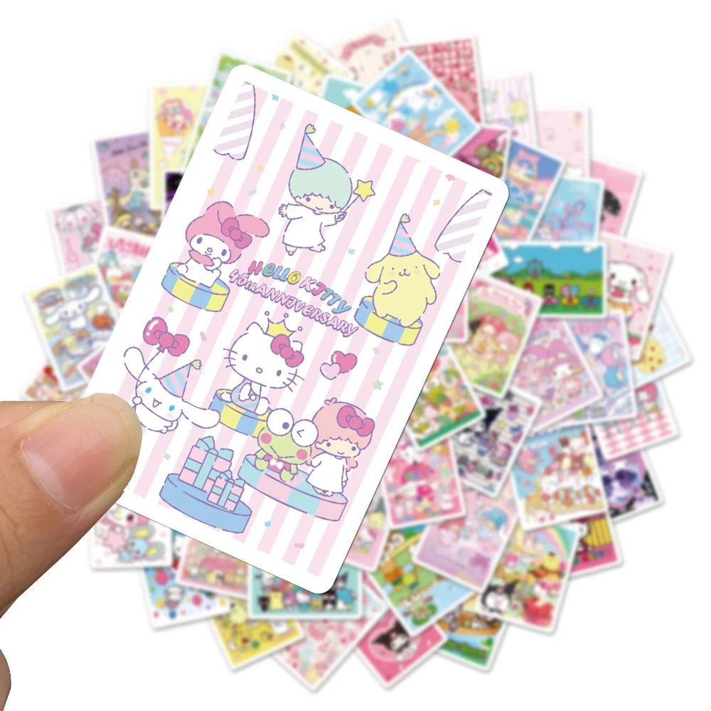 62PCS Hot Cute Cartoon Character Graffiti Stickers Luggage Phone Case Laptop IPad Water Cup Waterproof Stickers