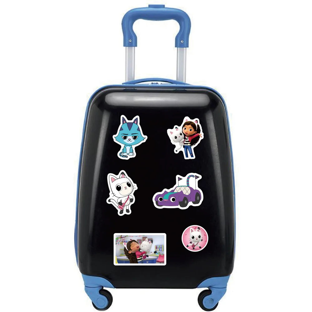 50PCS Gaby's Dollhouse Sticker Animation Waterproof Diy Graffiti Water Cup Notebook Luggage Sticker Painting