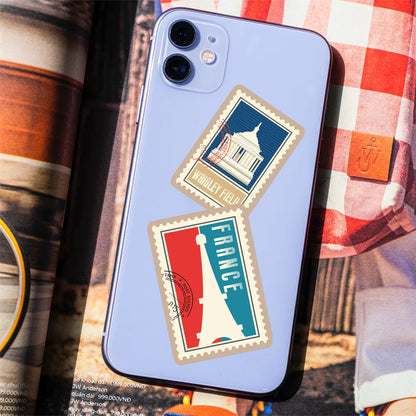 100PCS World Landmark Personalized Sticker Waterproof City Map Creative Notebook Mobile Phone Graffiti Skateboard