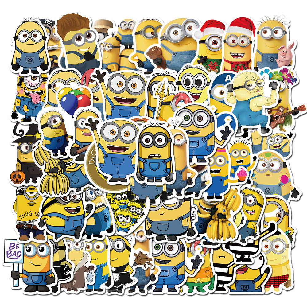50PCS Classic Anime Doodle Stickers for Water Bottles, Helmets, Skateboards, Bags, and More Exquisite Desktop and Holiday Decor Decals