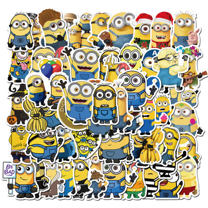 50PCS Classic Anime Doodle Stickers for Water Bottles, Helmets, Skateboards, Bags, and More Exquisite Desktop and Holiday Decor Decals