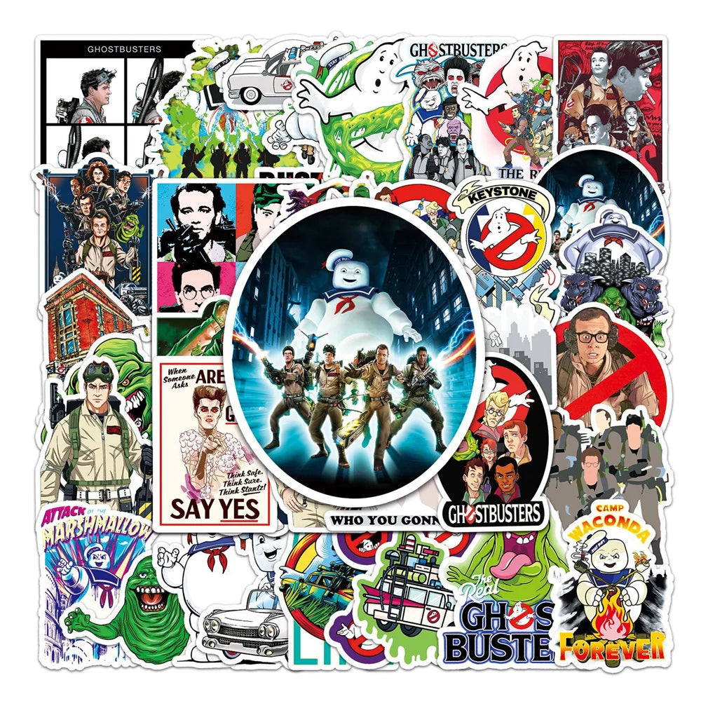 50PCS American Drama Ghostbusters Graffiti Stickers Stickers DIY Skateboard Water Cup Suitcase Stickers