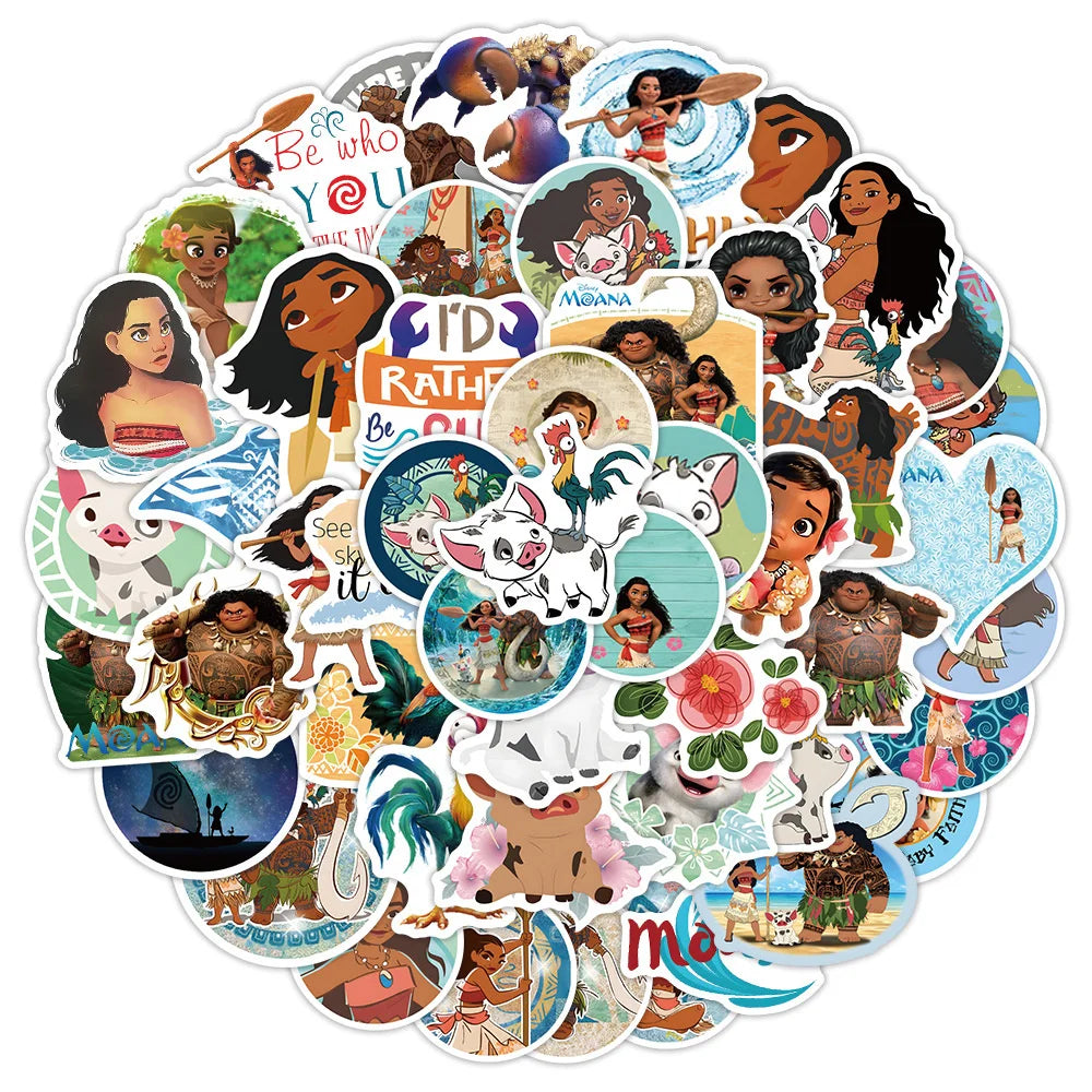 50PCS cartoon animation Ocean Fate graffiti stickers, personalized fashion and creative trend decorative exquisite decal toy skateboard water cup helmet guitar popular stickers
