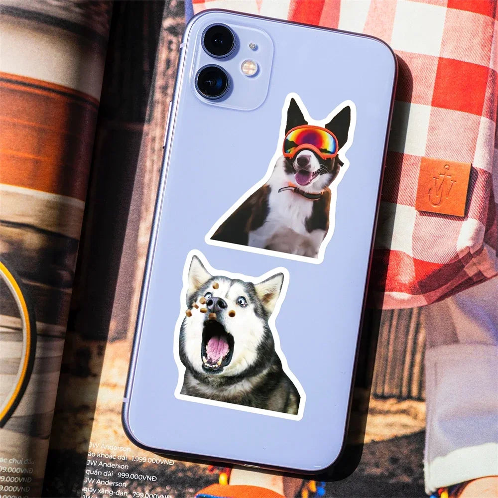 50PCS Cartoon Cute Pet Dog Animal Creative Graffiti Sticker Bike Skateboard DIY Helmet Notebook Guitar Computer