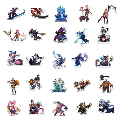 50PCS Games Mobile Legends Endless Duel Graffiti Waterproof Sticker Suitcase Notebook Refrigerator Skate board Helmet