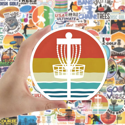 100PCS Sports Frisbee Golf Sticker Skateboard Luggage  Stationery PVC Waterproof Exquisite Sticker