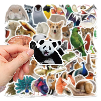 50PCS Cartoon Animal Personality Creative Graffiti Sticker Notebook Guitar Waterproof  Skateboard  Refrigerator