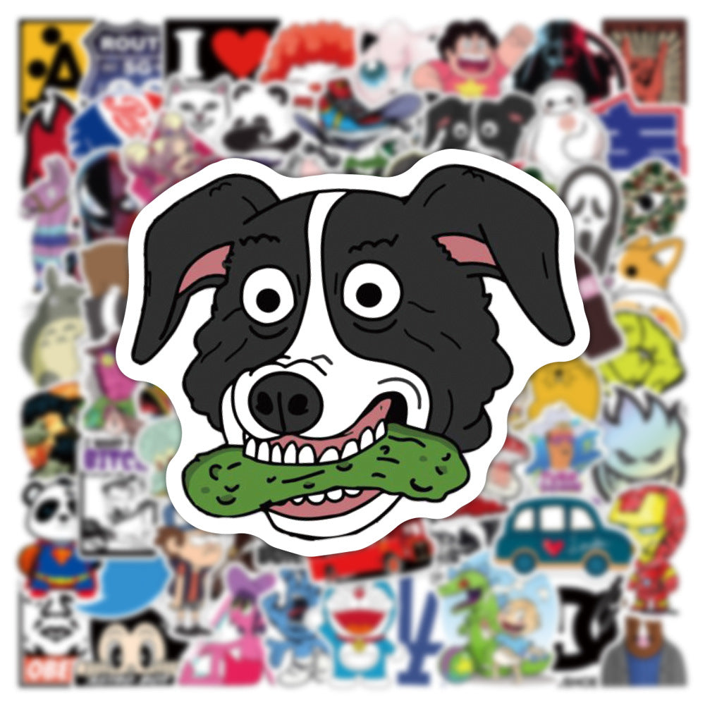 50PCS Cartoon Trend Collection Graffiti Stickers Exquisite Creative Journal Decorations DIY Decals for Skateboard Helmets, Luggage, Laptops, and Stationery Cases