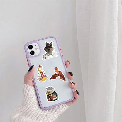 50pcs Cartoon Movie The Bad Guys Sticker For personalit Toys Luggage Laptop Ipad Skateboard Journal Cup Stickers