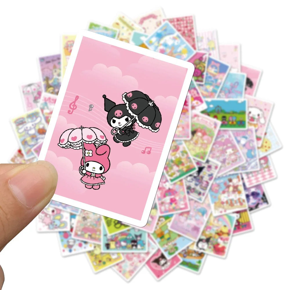 62PCS Hot Cute Cartoon Character Graffiti Stickers Luggage Phone Case Laptop IPad Water Cup Waterproof Stickers