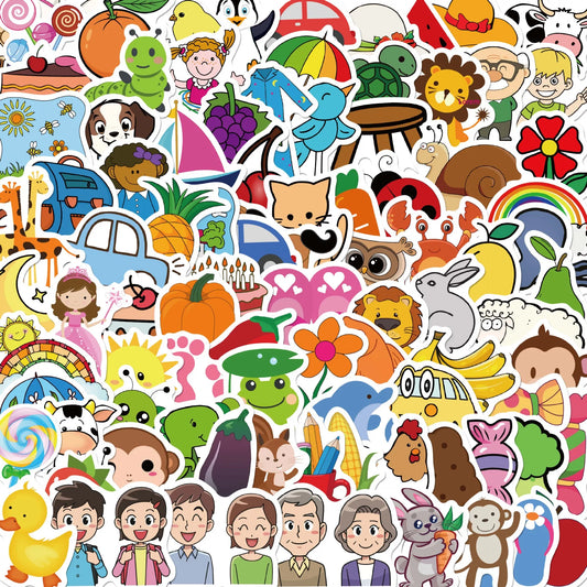 50PCS New Popular Personality Learning Sticker Pack Skateboard Guitar Decoration DIY Laptop New Waterproof Decal