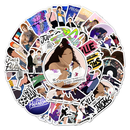50PCS American TV Series Julie and The Phantom Boy Personality Stickers Laptop Luggage Stationery Stickers