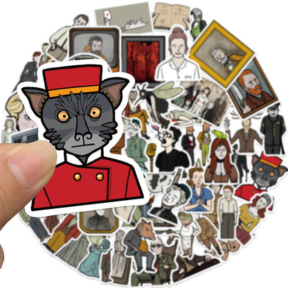 50PCS Diverse Character Doodle Stickers, Assorted Cartoon People Decals for Fashion Sketches and Creative Expression