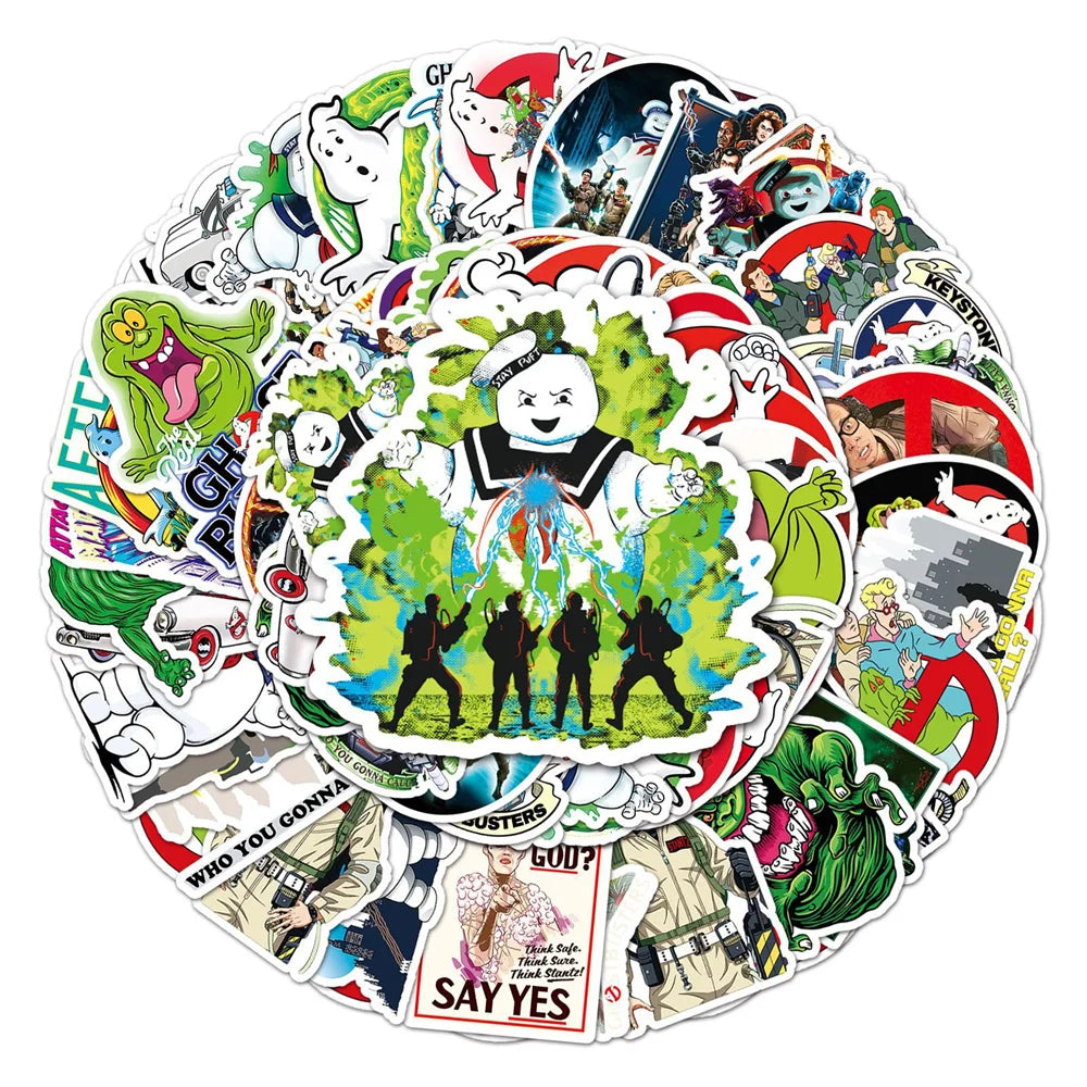 50PCS American Drama Ghostbusters Graffiti Stickers Stickers DIY Skateboard Water Cup Suitcase Stickers