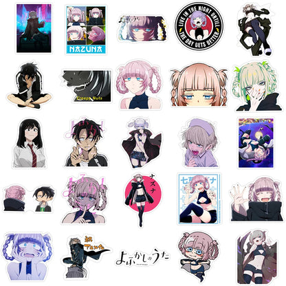50PCS Anime All Night Song Vampire Graffiti Waterproof Sticker Personality Creative Trend Decal Skateboard Guitar