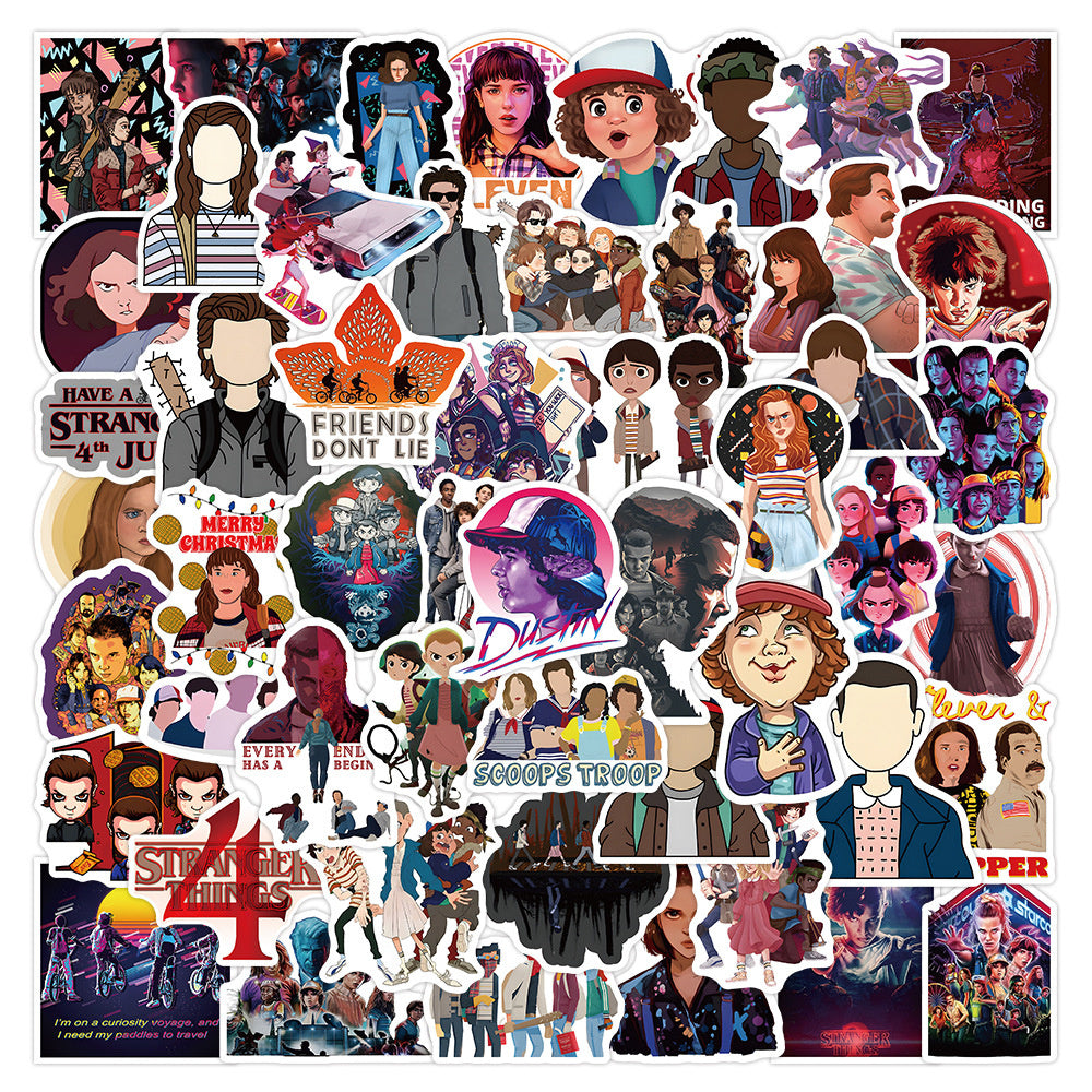 50PCS Stranger Things 4 Stickers, Vecna & Hellfire Club Cartoon Doodles for the Final Season Adventure