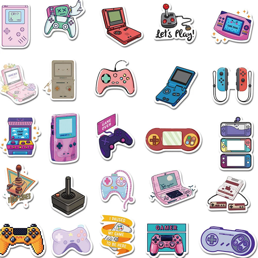 60PCS cartoon handle graffiti stickers, personalized, fashionable and creative DIY trend decorative exquisite stickers, toys, refrigerators, mugs, helmets, guitars, popular stickers