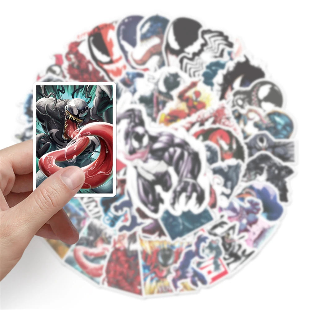 50PCS Cartoon Venom Cool Trend Creative Graffiti Sticker Bike Skateboard Car Helmet Laptop Computer