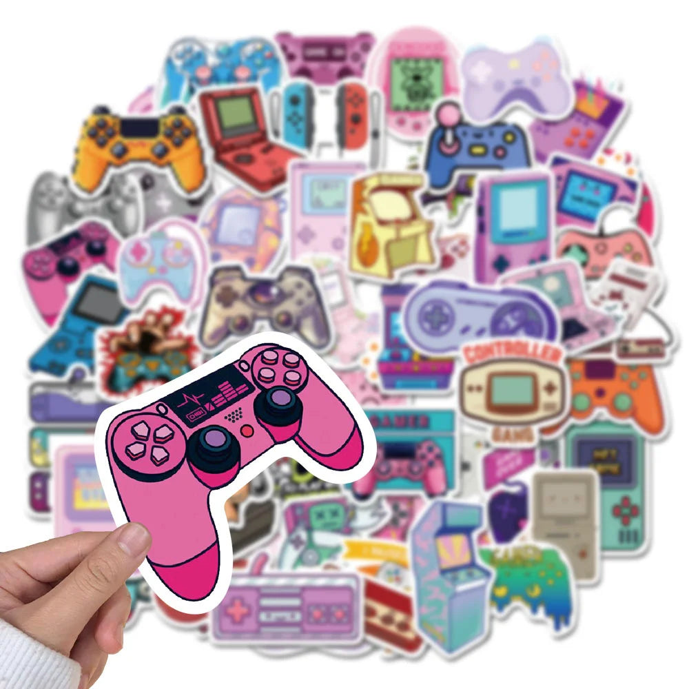 60PCS cartoon handle graffiti stickers, personalized, fashionable and creative DIY trend decorative exquisite stickers, toys, refrigerators, mugs, helmets, guitars, popular stickers