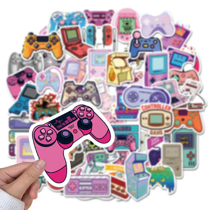 60PCS cartoon handle graffiti stickers, personalized, fashionable and creative DIY trend decorative exquisite stickers, toys, refrigerators, mugs, helmets, guitars, popular stickers