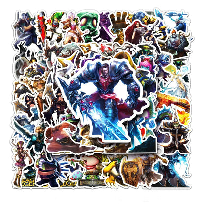 50PCS Cartoon Game League of Legends Anime Creative Graffiti Sticker Bike Skateboard Car Helmet Laptop Computer
