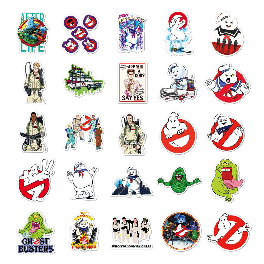 50PCS American Drama Ghostbusters Graffiti Stickers Stickers DIY Skateboard Water Cup Suitcase Stickers