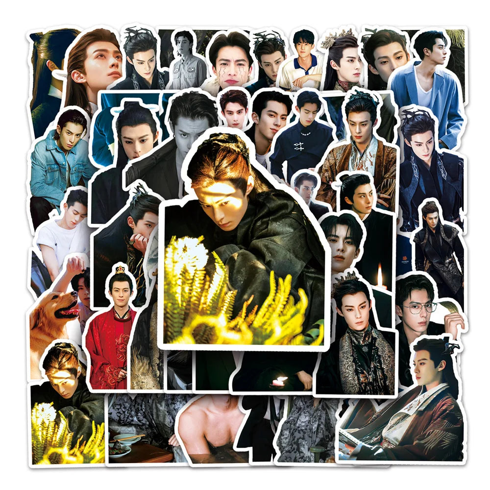 50PCS  Wang Hedi, Graffiti Around Stars, Waterproof Stickers, Creative Decoration, Skateboard, Water Cup AndHelmet