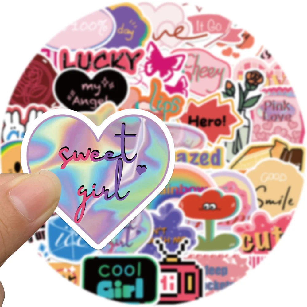 40PCS cartoon European and American retro style graffiti stickers, personalized, fashionable, creative and trendy DIY decorative exquisite stickers, helmets, skateboards, water cups, guitars, popular decal toys