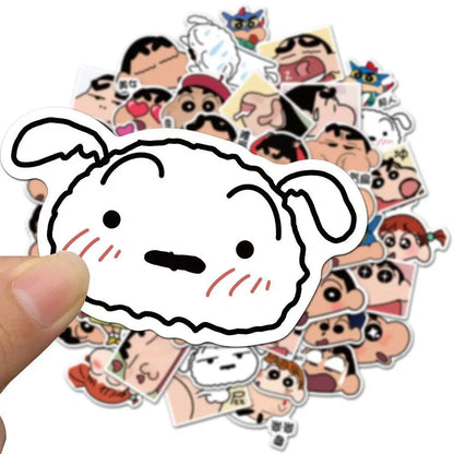 50PCS Popular Anime Graffiti Stickers Cartoon Waterproof Stickers Skateboard Luggage Decorative Stickers