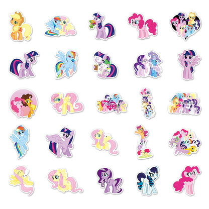 50PCS Rainbow Unicorn Stickers - Magical Fantasy Decals for Laptops, Water Bottles, Planners & Birthday Party Favors