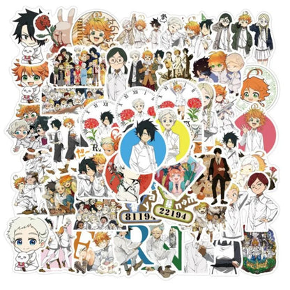 50PCS Japanese Anime Fantasy Island Doodle Stickers Exquisite, Fashionable, Creative DIY Journal Decorations Suitable for Cups, Helmets, Skateboards, Refrigerators, and Stationery Boxes