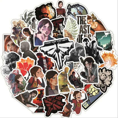 50PCS Last of Us Graffiti Stickers for Suitcases, Skateboards, Pencil Cases, Water Bottles, DIY, and Exquisite Desktop Decor Decals