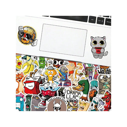 50PCS Cartoon Pop Culture Graffiti Stickers Exquisite, Fashionable, Creative DIY Journal Decorations Suitable for Cups, Helmets, Skateboards, and Stationery Cases