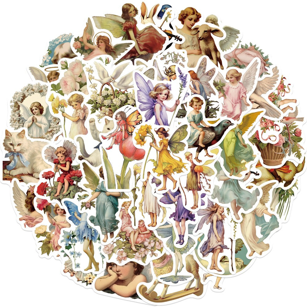 50PCS Oil Painting Stickers - Classic Art Decals for Journals, Laptops, Water Bottles & Art Lover Gifts
