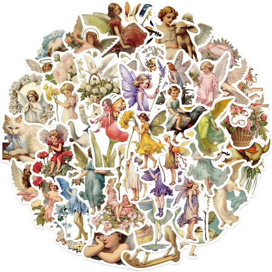 50PCS Oil Painting Stickers - Classic Art Decals for Journals, Laptops, Water Bottles & Art Lover Gifts