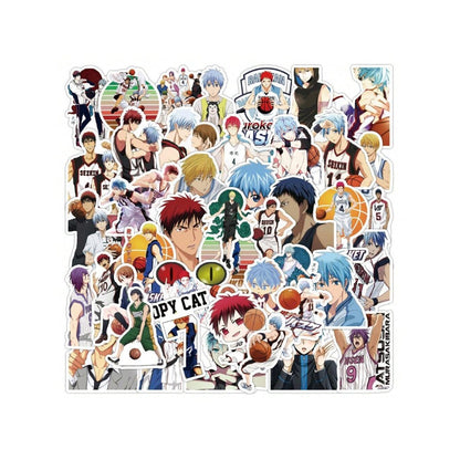 50PCS Japanese Classic Anime Kuroko Basketball Doodle Stickers Exquisite, Stylish, Creative Journal Decor Decals Suitable for Suitcases, Laptops, Diaries, Skateboards, and Stationery Cases