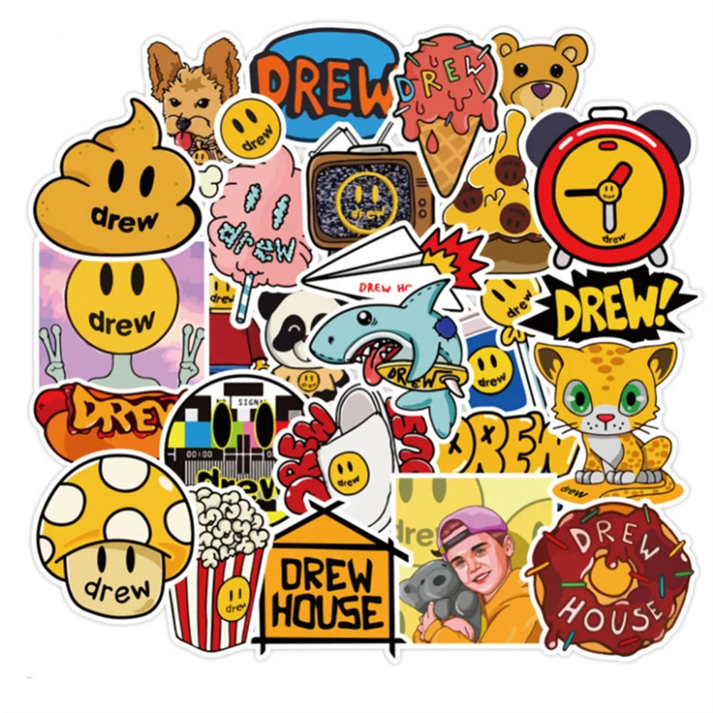 50PCS Cartoon Pop Star Merchandise Doodle Stickers for Skateboards, Water Bottles, Helmets, Guitars, Stationery Boxes, and Desktop Decor