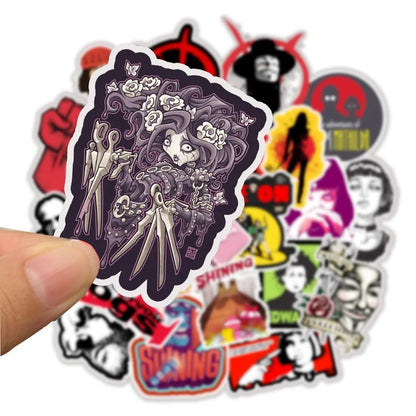 50-Piece Classic European and American Movie Characters Collection Doodle Stickers Perfect for Notebooks, Luggage, Guitars, Water Bottles, Helmets, Stationery Boxes, and Desktop Decor