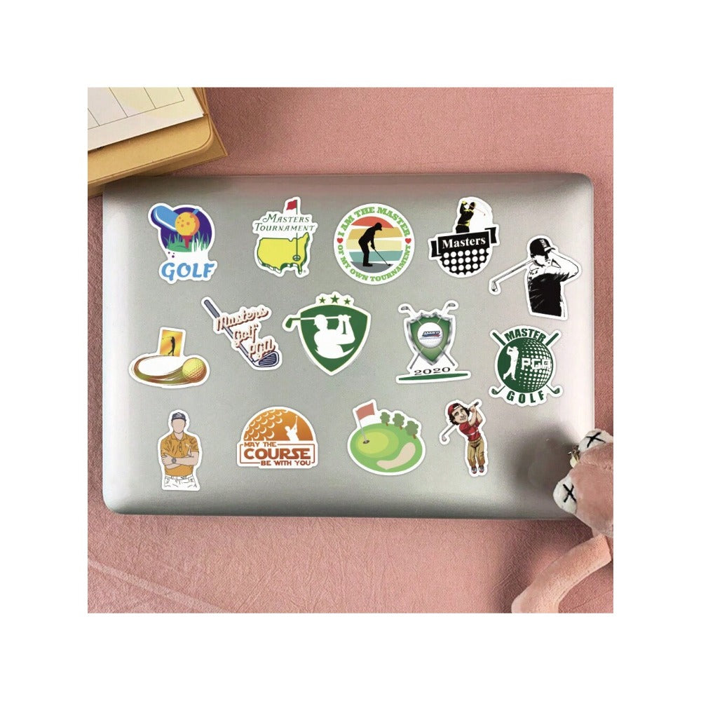 50PCS Sports Series Golf Graffiti Stickers Exquisite, Fashionable, Creative DIY Journal Decorations Suitable for Computers, Skateboards, Bags, Refrigerators, Stationery Boxes