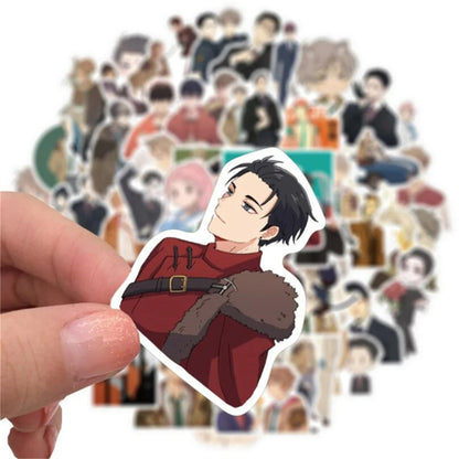 50PCS Cartoon Wealthy Detective Anime Character Doodle Stickers Exquisite, Fashionable, Creative DIY Journal Decorative Decals Suitable for Mugs, Helmets, Skateboards, and Stationery Boxes