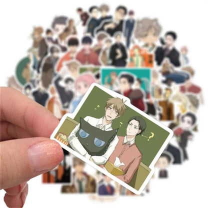 50PCS Cartoon Wealthy Detective Anime Character Doodle Stickers Exquisite, Fashionable, Creative DIY Journal Decorative Decals Suitable for Mugs, Helmets, Skateboards, and Stationery Boxes