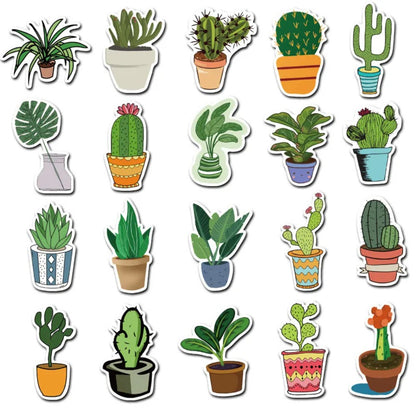 45PCS Desert Breath Stickers - Xerophyte Meditation Decals for Aridity Journals, Water-Wise Planning & Ecological Mindfulness Systems