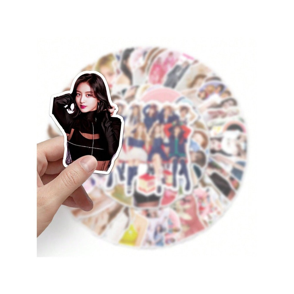50PCS Popular Korean Girl Group TWICE Graffiti Stickers Perfect for Suitcases, Laptops, Skateboards, Water Bottles, and Journals Exquisite DIY Creative Decorative Decals