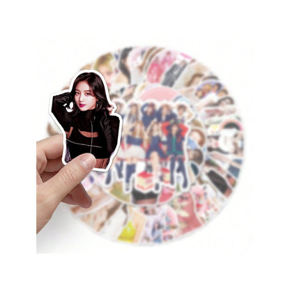 50PCS Popular Korean Girl Group TWICE Graffiti Stickers Perfect for Suitcases, Laptops, Skateboards, Water Bottles, and Journals Exquisite DIY Creative Decorative Decals