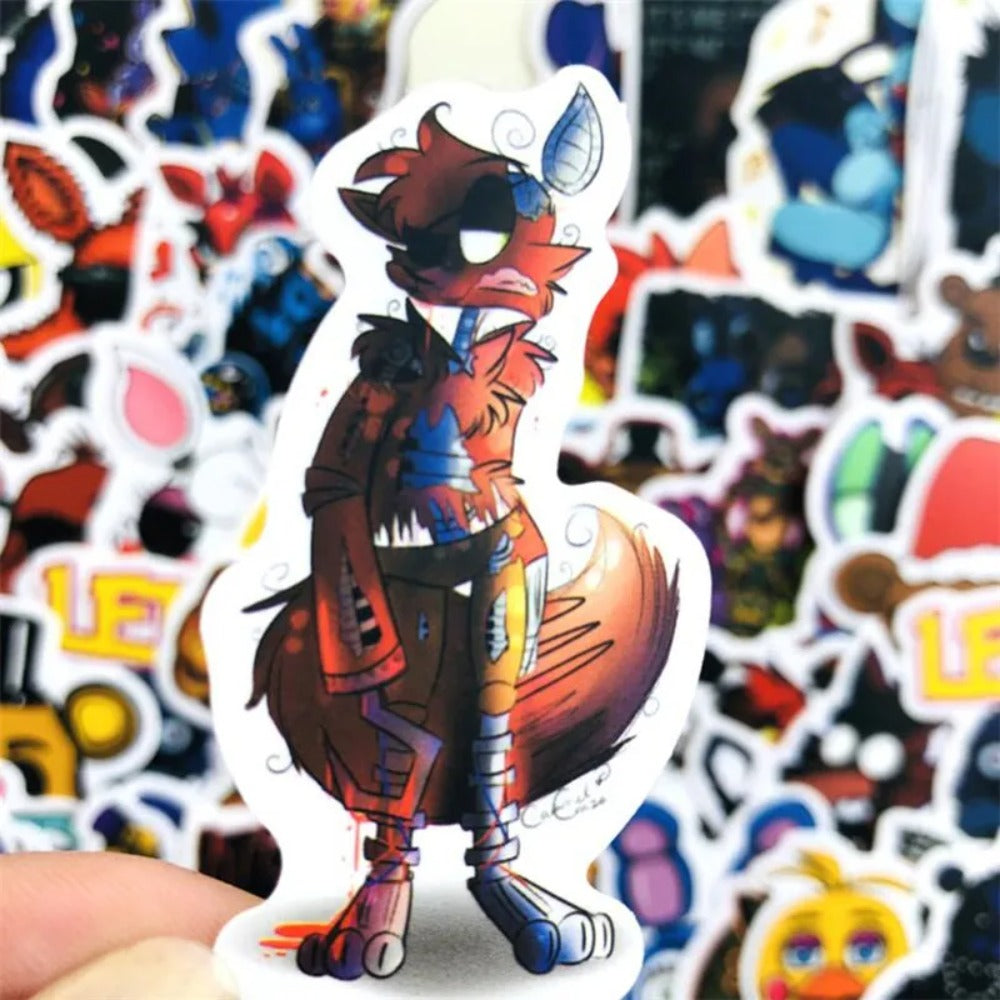 50PCS Cartoon Teddy Bear Midnight Harem Graffiti Stickers Exquisite Fashion Creative DIY Journal Decorative Decals Suitable for Mugs, Helmets, Skateboards, and Stationery Boxes