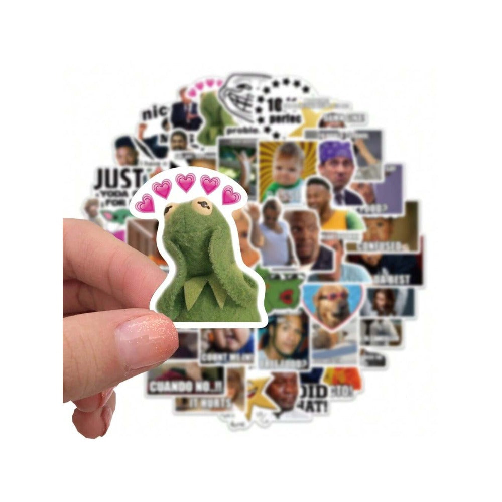 50PCS Cartoon TV Series Funny Emoticon Doodle Stickers Exquisite, Fashionable, Creative DIY Journal Decorations Suitable for Suitcases, Laptops, Diaries, and Stationery Boxes