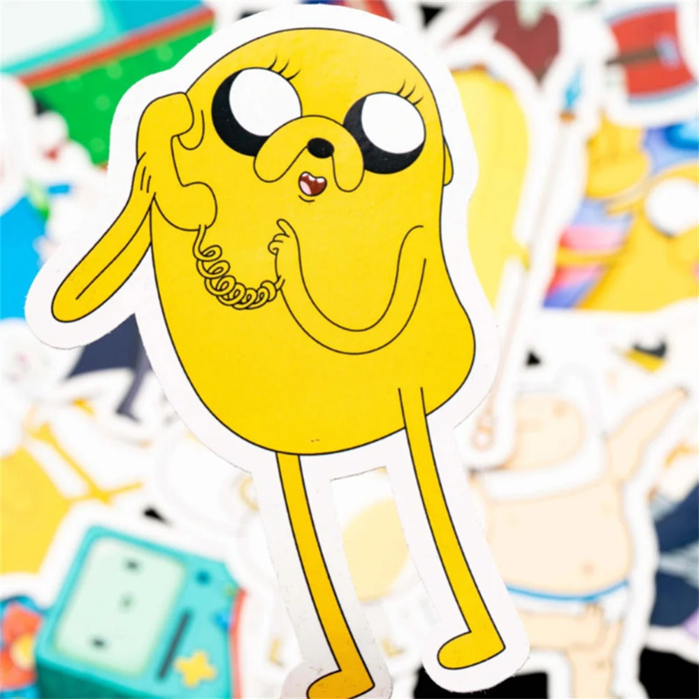 50PCS Anime Cartoon Adventure Doodles Stickers Exquisite, Fashionable, Creative DIY Journal Decorations Suitable for Mugs, Helmets, Skateboards, Refrigerators, Stationery Boxes