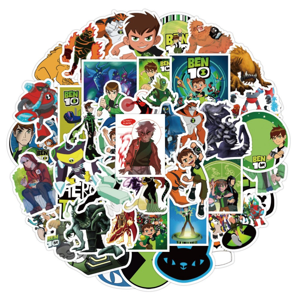 50PCS Cartoon Teen Hacker Graffiti Stickers Exquisite, Fashionable, Creative DIY Decorative Sticker Sheets Suitable for Phone Cases, Luggage, Laptops, and Stationery Boxes